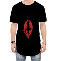 Camiseta Longline Bruxa Halloween Vermelha 7