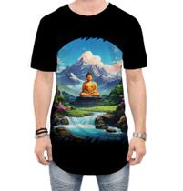 Camiseta Longline Buda Anime Desenho Budismo Buda 6 Camiseta Longline Buda Anime Desenho Budismo Buda 6