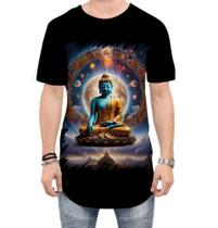 Camiseta Longline Buda Universo Lótus Imortalidade 12 - Kasubeck Store