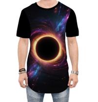 Camiseta Longline Buraco Negro Black Hole Space 2 Camiseta Longline Buraco Negro Black Hole Space 2