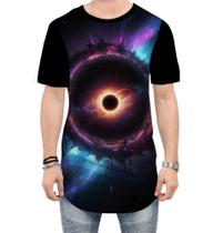 Camiseta Longline Buraco Negro Black Hole Space 4