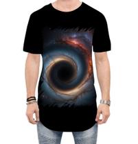 Camiseta Longline Buraco Negro Gravidade Espaço 4