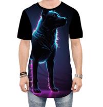 Camiseta Longline Cachorro Dark Silhueta Fantasmagórica 1