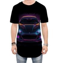 Camiseta Longline Carro Neon Dark Silhuette Sportive 4