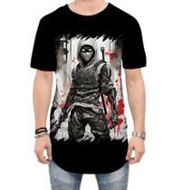 Camiseta Longline Ciborgue Ninja Robô Espreita 11