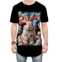 Camiseta Longline Coelhinho da Páscoa Realista Real 4