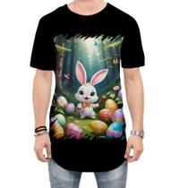 Camiseta Longline Coelhinho da Páscoa Traço Infantil 7