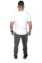Camiseta Longline confort Kruger's Concept Bolso False 01 - Masculino - XGG - Branco Camiseta Longline confort Kruger's Concept Bolso False 01 - Masculino - XGG - Branco