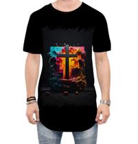 Camiseta Longline da Cruz de Jesus Igreja Fé 40