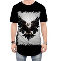 Camiseta Longline de Águia Asas Coragem Visão 5