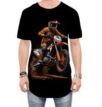 Camiseta Longline de Motocross Moto Adrenalina 1