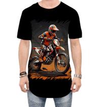 Camiseta Longline de Motocross Moto Adrenalina 10