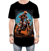 Camiseta Longline de Motocross Moto Adrenalina 12