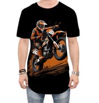 Camiseta Longline de Motocross Moto Adrenalina 16