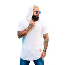 Camiseta Longline de Veludo com Touca Pierry Lohan - V06 Camiseta Longline de Veludo com Touca Pierry Lohan - V06