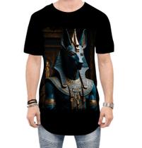 Camiseta Longline Deus Egípcio Anubis Mortos 7 - Kasubeck Store