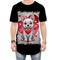 Camiseta Longline Dia dos Namorados Cachorrinho 27