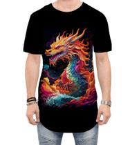 Camiseta Longline Dragão Chinês Lendário Mito 8