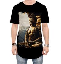 Camiseta Longline Estátua de Buda Iluminado Religião 6
