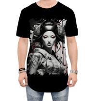 Camiseta Longline Geisha Ninja Nipon Japan Edo 4