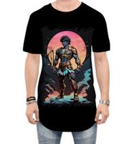 Camiseta Longline Gladiador Romano Toon 1