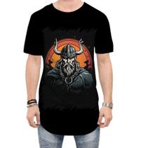 Camiseta Longline Guerreiro Viking Nórdico Tribo 15