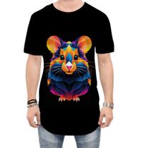 Camiseta Longline Hamster Neon Pet Estimação 21