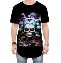 Camiseta Longline La Muerte Mexicana Dama Esqueleto 6