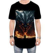 Camiseta Longline Leviathan Infernal Fogo 1