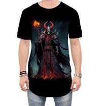 Camiseta Longline Lich Ancião Desenhado Magia 10 Camiseta Longline Lich Ancião Desenhado Magia 10