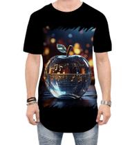 Camiseta Longline Maçã Musical de Cristal 5