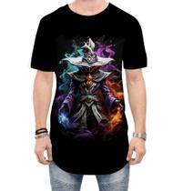 Camiseta Longline Mago das Trevas Poder Magia 4 Camiseta Longline Mago das Trevas Poder Magia 4