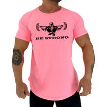 Camiseta Longline Manga Curta MXD Conceito Be Strong Camiseta Longline Manga Curta MXD Conceito Be Strong