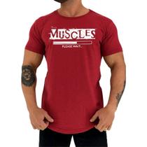 Camiseta Longline Manga Curta MXD Muscles Please Wait