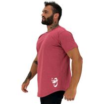Camiseta Longline Masculina MXD Conceito Estampa Lateral Caveira Gorila