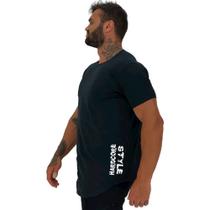 Camiseta Longline Masculina MXD Conceito Estampa Lateral Hardcore Style