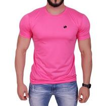 Camiseta Longline Masculina Verde Corte Justo Academia