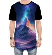 Camiseta Longline Montanha Neon Mountain Translucent 1