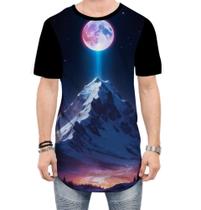 Camiseta Longline Montanha Neon Mountain Translucent 8
