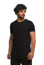 Camiseta Longline Plus Size Masculina Manga Curta