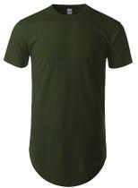 Camiseta Longline Plus Size Masculina Manga Curta
