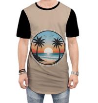 Camiseta Longline Praia Beach Sol Verão Havaí Férias 1
