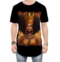 Camiseta Longline Rainha Africana Queen Afric 1 - Kasubeck Store