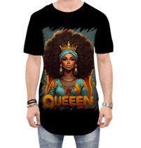 Camiseta Longline Rainha Africana Queen Afric 11