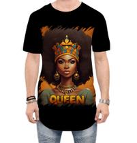 Camiseta Longline Rainha Africana Queen Afric 12