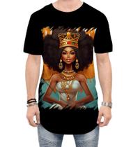 Camiseta Longline Rainha Africana Queen Afric 8