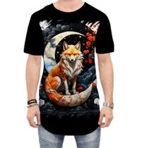 Camiseta Longline Raposa Japonesa Kitsune Lenda 5