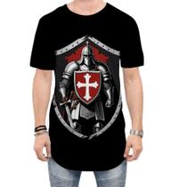 Camiseta Longline Templário Medieval Cruzadas 1