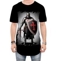 Camiseta Longline Templário Medieval Cruzadas 5