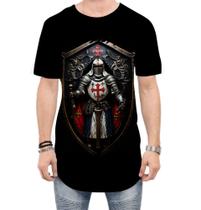 Camiseta Longline Templário Medieval Cruzadas 7